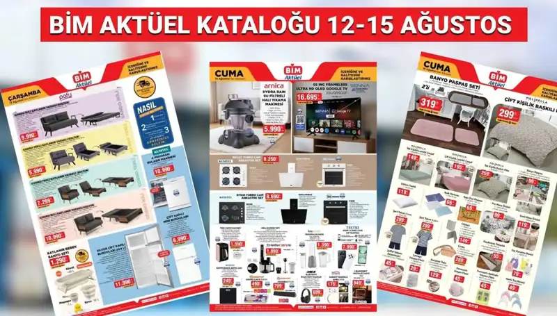 BİM 12-15 Ağustos 2025 Aktüel Kataloğu: Yeni Ürünler ile Alışveriş Keyfi