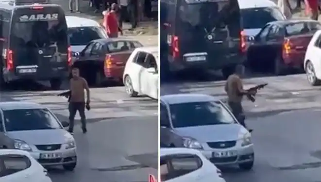 Başakşehir'de Pompalı Tüfekle Sokağa Çıkan Kişi Yolu Kapatınca Olaylar Gelişti