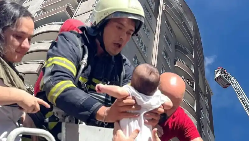 Kayseri'de 14 Katlı Bina Korkutan Yangın: Olayın Ayrıntıları